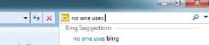 No one uses Bing