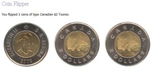 Random Coin Flip - Canadian Toonie