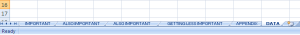 Tabs in Excel